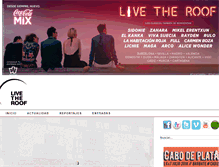 Tablet Screenshot of livetheroof.com